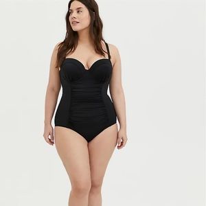 Torrid Lattice Back One Piece Swimsuit 3D/DD